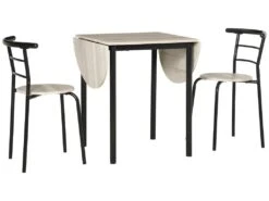 Ensemble Table Et Chaises LAURA Style Industriel