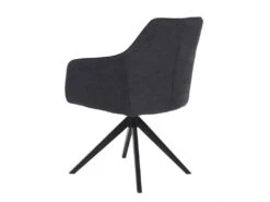 Ensemble Table LUBANA + 4 Chaise MUSE - Chrome Et Anthracite -Fren Soldes Boutique ensemble table et chaise 504987