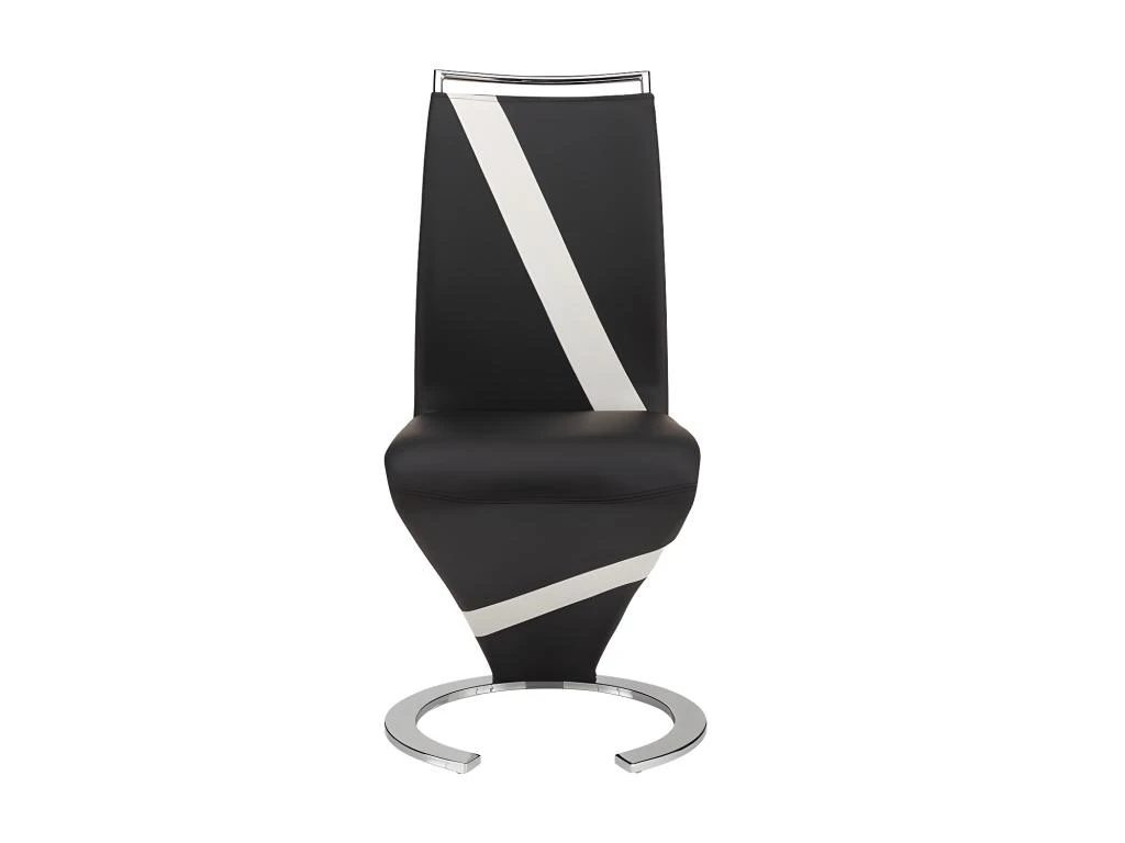 Ensemble Table TWIST + 4 Chaises TWIZY - Noir Et Blanc 6 Ensemble Table TWIST + 4 Chaises TWIZY - Noir Et Blanc – Image 6