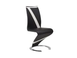Ensemble Table TWIST + 4 Chaises TWIZY - Noir Et Blanc 10 Ensemble Table TWIST + 4 Chaises TWIZY - Noir Et Blanc -Fren Soldes Boutique ensemble table et chaise 513891