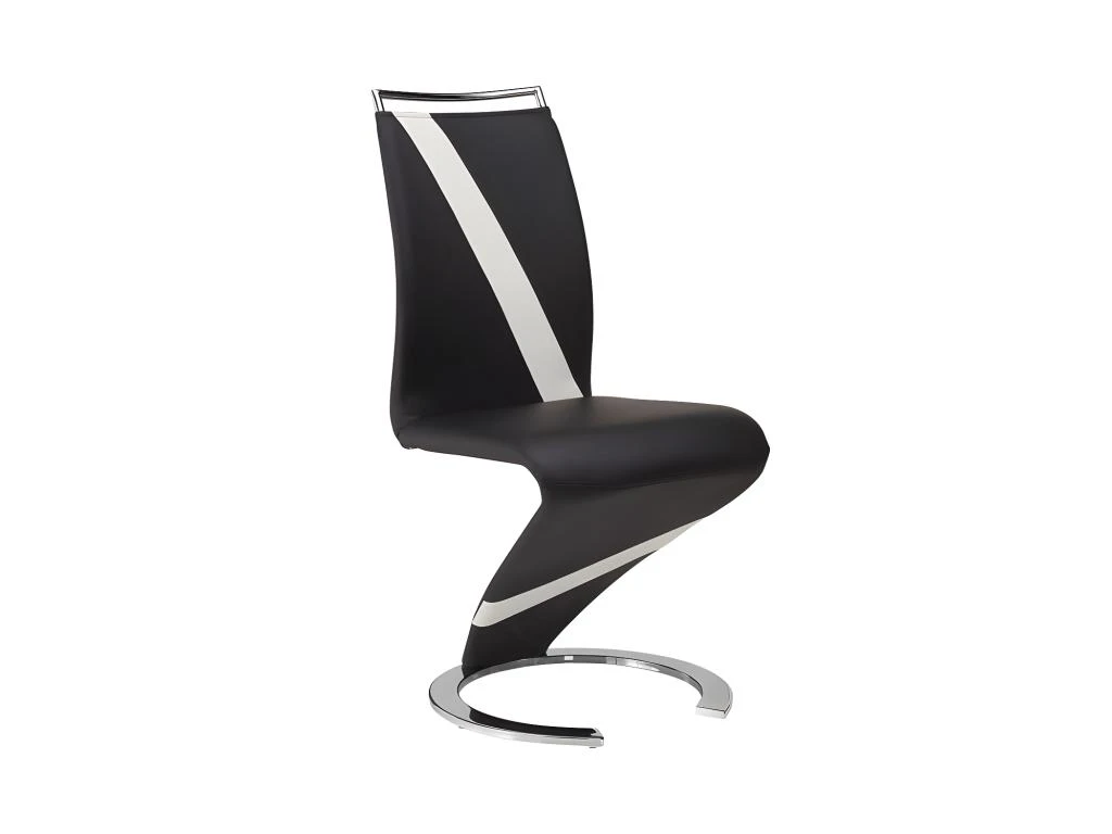 Ensemble Table TWIST + 4 Chaises TWIZY - Noir Et Blanc 5 Ensemble Table TWIST + 4 Chaises TWIZY - Noir Et Blanc – Image 5