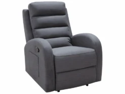 Fauteuil Relax En Tissu GIORGIA - Gris -Fren Soldes Boutique fauteuil relax 333995