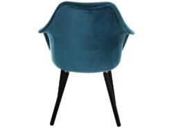 Chaise Anssen En Velours Bleu Canard -Fren Soldes Boutique fauteuil 13007319
