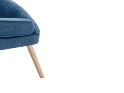 Fauteuil En Tissu Bleu LINDALE -Fren Soldes Boutique fauteuil 14938761