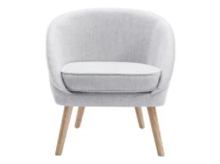Fauteuil En Tissu Gris Clair LINDALE -Fren Soldes Boutique fauteuil 14938871