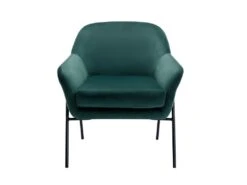 Fauteuil En Velours Vert Sapin CERITA -Fren Soldes Boutique fauteuil 14939187