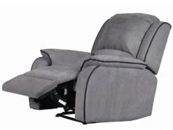 Fauteuil Relax En Microfibre HERNANI - Gris