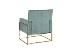 Fauteuil Métal Doré/Tissu Vert D'eau - NOFOA -Fren Soldes Boutique fauteuil 17789519