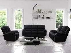 Fauteuil Relax En Microfibre HERNANI - Gris -Fren Soldes Boutique fauteuil 191495