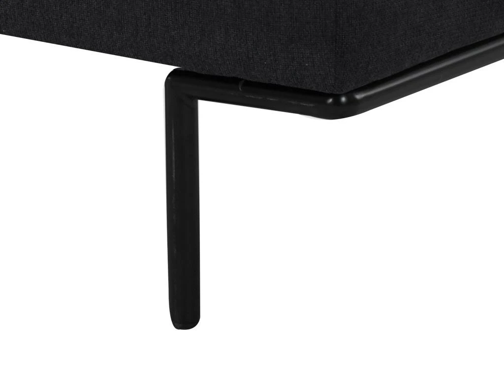 Fauteuil En Tissu Anthracite Et Pieds En Métal ISABELLA 6 Fauteuil En Tissu Anthracite Et Pieds En Métal ISABELLA – Image 6