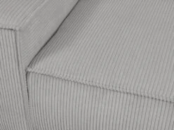 Fauteuil En Velours Côtelé Gris Clair AMELIA -Fren Soldes Boutique fauteuil 19429455