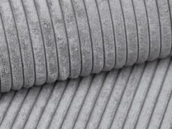 Fauteuil En Velours Côtelé Gris Clair AMELIA -Fren Soldes Boutique fauteuil 19430453