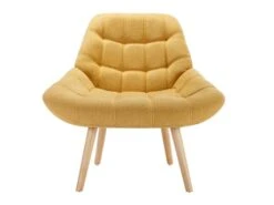 Fauteuil En Tissu Jaune Moutarde LUOSTO 9 Fauteuil En Tissu Jaune Moutarde LUOSTO -Fren Soldes Boutique fauteuil 19824153