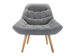 Fauteuil En Tissu Gris LUOSTO -Fren Soldes Boutique fauteuil 19824307