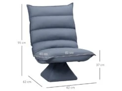 Fauteuil Lounge SARAGOSSE Gris -Fren Soldes Boutique fauteuil 21988837