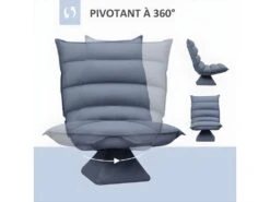 Fauteuil Lounge SARAGOSSE Gris -Fren Soldes Boutique fauteuil 21988841