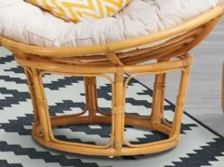 Fauteuil Rond En Rotin AKAROA - Coloris Miel -Fren Soldes Boutique fauteuil 280047