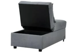 Fauteuil Convertible En Tissu LESNA - Gris -Fren Soldes Boutique fauteuil 288667