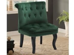 Fauteuil Crapaud MELOSIA - Velours Vert Sapin