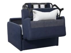 Fauteuil Convertible Express En Tissu NADOA - Couchage 70cm - Bleu -Fren Soldes Boutique fauteuil 369747
