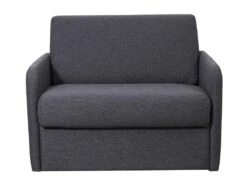 Fauteuil Convertible Express En Tissu NADOA - Couchage 70 Cm - Anthracite -Fren Soldes Boutique fauteuil 369757