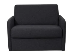 Fauteuil Convertible Express En Tissu NADOA - Couchage 100 Cm - Gris Foncé -Fren Soldes Boutique fauteuil 369795