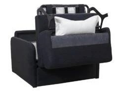 Fauteuil Convertible Express En Tissu NADOA - Couchage 100 Cm - Gris Foncé -Fren Soldes Boutique fauteuil 369797