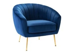 Fauteuil Cabriolet En Velours PABLITO - Bleu Roi 8 Fauteuil Cabriolet En Velours PABLITO - Bleu Roi -Fren Soldes Boutique fauteuil 403769