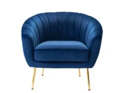 Fauteuil Cabriolet En Velours PABLITO - Bleu Roi 7 Fauteuil Cabriolet En Velours PABLITO - Bleu Roi -Fren Soldes Boutique fauteuil 403771