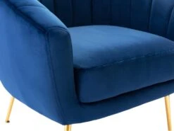 Fauteuil Cabriolet En Velours PABLITO - Bleu Roi 9 Fauteuil Cabriolet En Velours PABLITO - Bleu Roi -Fren Soldes Boutique fauteuil 403773