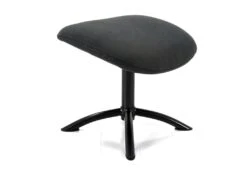 Fauteuil Inclinable En Lin Avec Repose-pieds ARBORI - Gris Anthracite -Fren Soldes Boutique fauteuil 433651