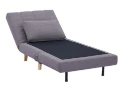 Fauteuil Convertible En Tissu Gris STREVI -Fren Soldes Boutique fauteuil 487725