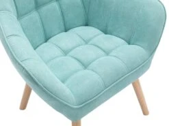 Fauteuil En Tissu Vert D'eau CASERTA -Fren Soldes Boutique fauteuil 492063