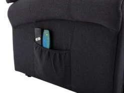 Fauteuil Massant En Tissu Avec Releveur électrique - Gris Anthracite - LOVARI -Fren Soldes Boutique fauteuil 671719