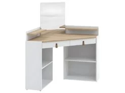 Coiffeuse GLOSS - Blanc Et Chêne Naturel - SYMBIOSIS -Fren Soldes Boutique meuble coiffeuse 12512243