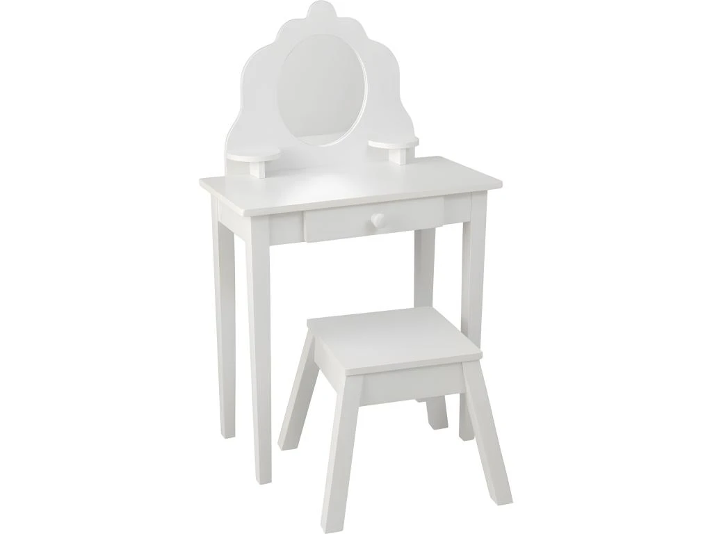Coiffeuse En Bois Et Tabouret Pour Enfant Lisa 1 Coiffeuse En Bois Et Tabouret Pour Enfant Lisa