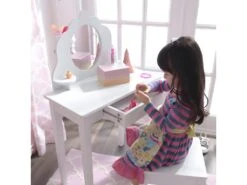 Coiffeuse En Bois Et Tabouret Pour Enfant Lisa 7 Coiffeuse En Bois Et Tabouret Pour Enfant Lisa -Fren Soldes Boutique meuble coiffeuse 12840823