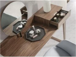 Coiffeuse En Bois De Noyer Avec Miroir 7000 ANGEL CERDA -Fren Soldes Boutique meuble coiffeuse 14718439