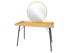 Coiffeuse Design En Bois "Rayburn" 115cm Naturel