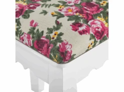 Coiffeuse Blanche 1 Tiroir Avec Miroir Et Tabouret SOLEIL -Fren Soldes Boutique meuble coiffeuse 16105191