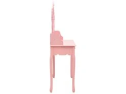 Ensemble De Coiffeuse Avec Tabouret 75 X 69 X 140 Cm Rose 02_0006271 -Fren Soldes Boutique meuble coiffeuse 19059345