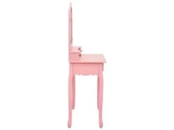 Ensemble De Coiffeuse Avec Tabouret 80 X 69 X 141 Cm Rose 02_0006325 -Fren Soldes Boutique meuble coiffeuse 19063117