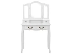 Ensemble De Coiffeuse Avec Tabouret 80 X 69 X 141cm Blanc 02_0006222 7 Ensemble De Coiffeuse Avec Tabouret 80 X 69 X 141cm Blanc 02_0006222 -Fren Soldes Boutique meuble coiffeuse 19063123