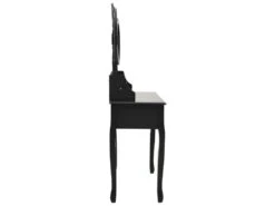 Coiffeuse Table De Maquillage Design Meuble Mobilier De Chambre Avec Tabouret Et Miroir 90 X 40 X 146 Cm Pliable En 3 Noir 02_0006381 9 Coiffeuse Table De Maquillage Design Meuble Mobilier De Chambre Avec Tabouret Et Miroir 90 X 40 X 146 Cm Pliable En 3 Noir 02_0006381 -Fren Soldes Boutique meuble coiffeuse 19063147