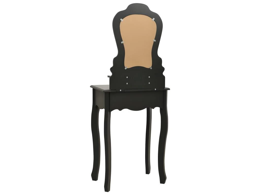 Coiffeuse Table De Maquillage Design Meuble Mobilier De Chambre Avec Tabouret 50 X 59 X 36 Cm Noir 02_0006331 5 Coiffeuse Table De Maquillage Design Meuble Mobilier De Chambre Avec Tabouret 50 X 59 X 36 Cm Noir 02_0006331 – Image 5