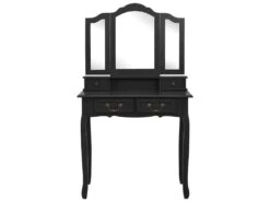 Ensemble De Coiffeuse Avec Tabouret 80 X 69 X 141 Cm Noir 02_0006274 -Fren Soldes Boutique meuble coiffeuse 19063173