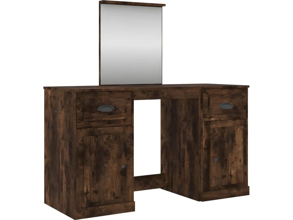 Coiffeuse Table De Maquillage Design Meuble Mobilier De Chambre Avec Miroir 130 X 50 X 132,5 Cm Chêne 02_0006416 1 Coiffeuse Table De Maquillage Design Meuble Mobilier De Chambre Avec Miroir 130 X 50 X 132,5 Cm Chêne 02_0006416