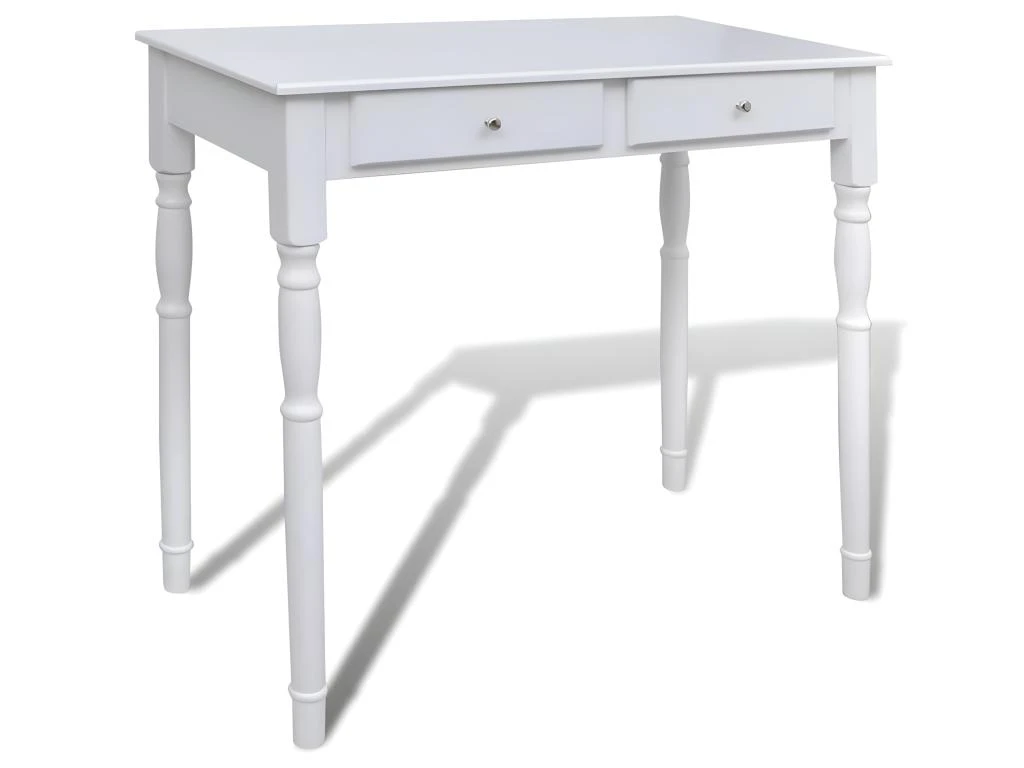 Coiffeuse Design Contemporaine Table De Maquillage Design Meuble Mobilier De Chambre Avec Miroir Et Tabouret 80 X 40,5 X 74,5 Cm 2 Tiroirs Blanc 02_0006333 5 Coiffeuse Design Contemporaine Table De Maquillage Design Meuble Mobilier De Chambre Avec Miroir Et Tabouret 80 X 40,5 X 74,5 Cm 2 Tiroirs Blanc 02_0006333 – Image 5