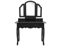 Ensemble De Coiffeuse Et Tabouret 100 X 40 X 146 Cm Noir 02_0006227 -Fren Soldes Boutique meuble coiffeuse 19093125