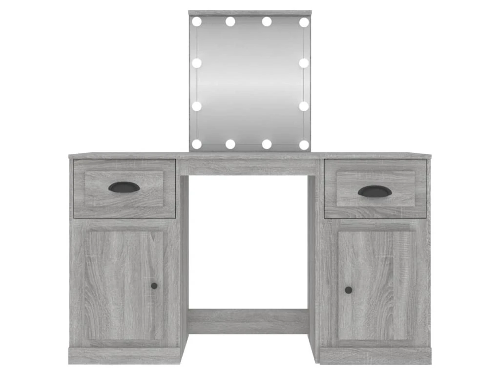 Coiffeuse Avec Led 130 X 50 X 132,5 Cm Sonoma Gris 02_0006415 2 Coiffeuse Avec Led 130 X 50 X 132,5 Cm Sonoma Gris 02_0006415 – Image 2